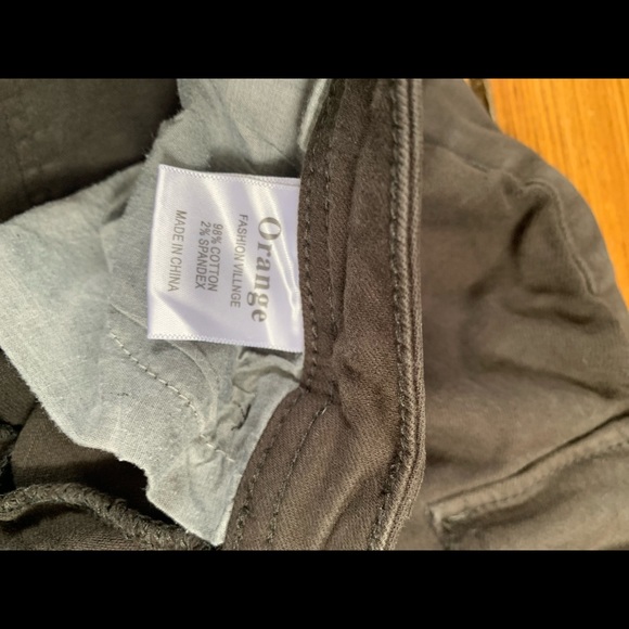 Army green slim fit cargos - Picture 3 of 4